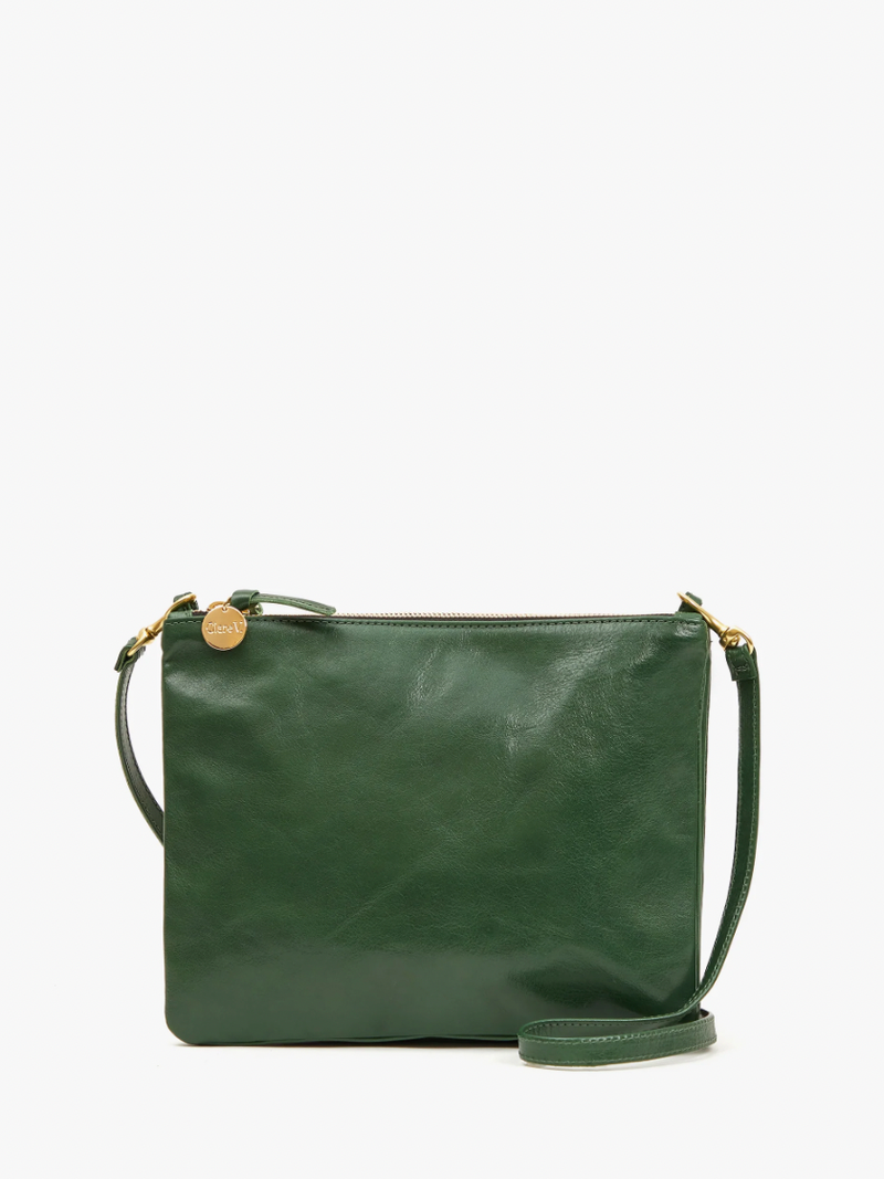 Clare V. - Double Sac Bretelle - Evergreen Rustic - Verdalina