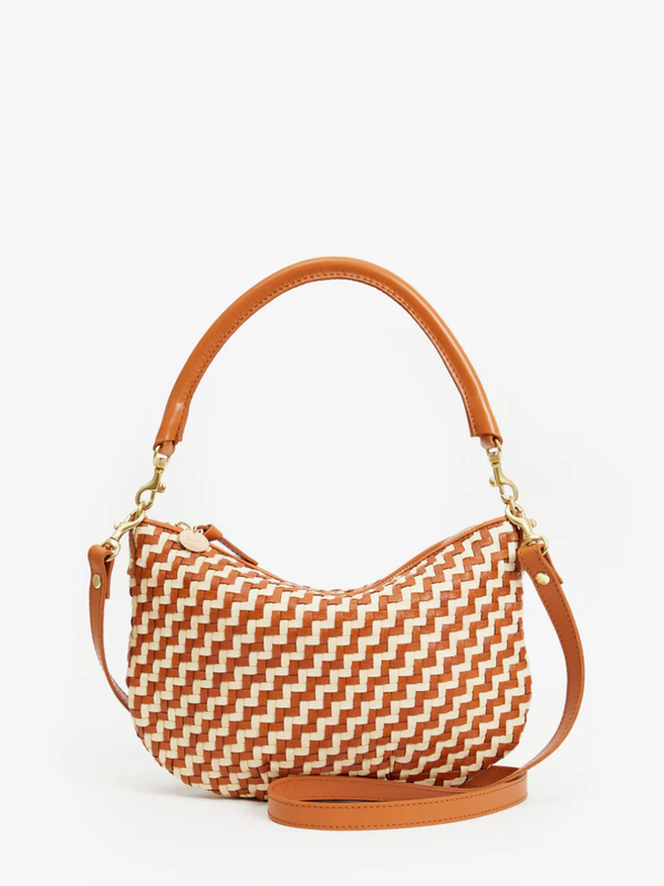 Clare V. - Petite Moyen Messenger ZigZag Nat/Cream - Verdalina