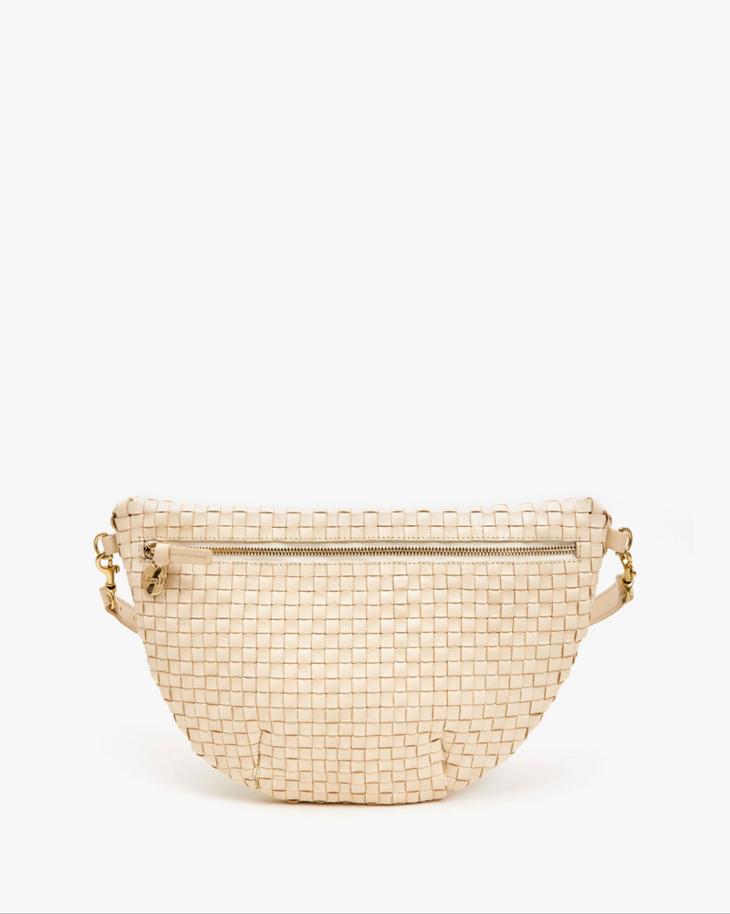 Clare V. - Grande Fanny - Woven Checker - Cream - Verdalina