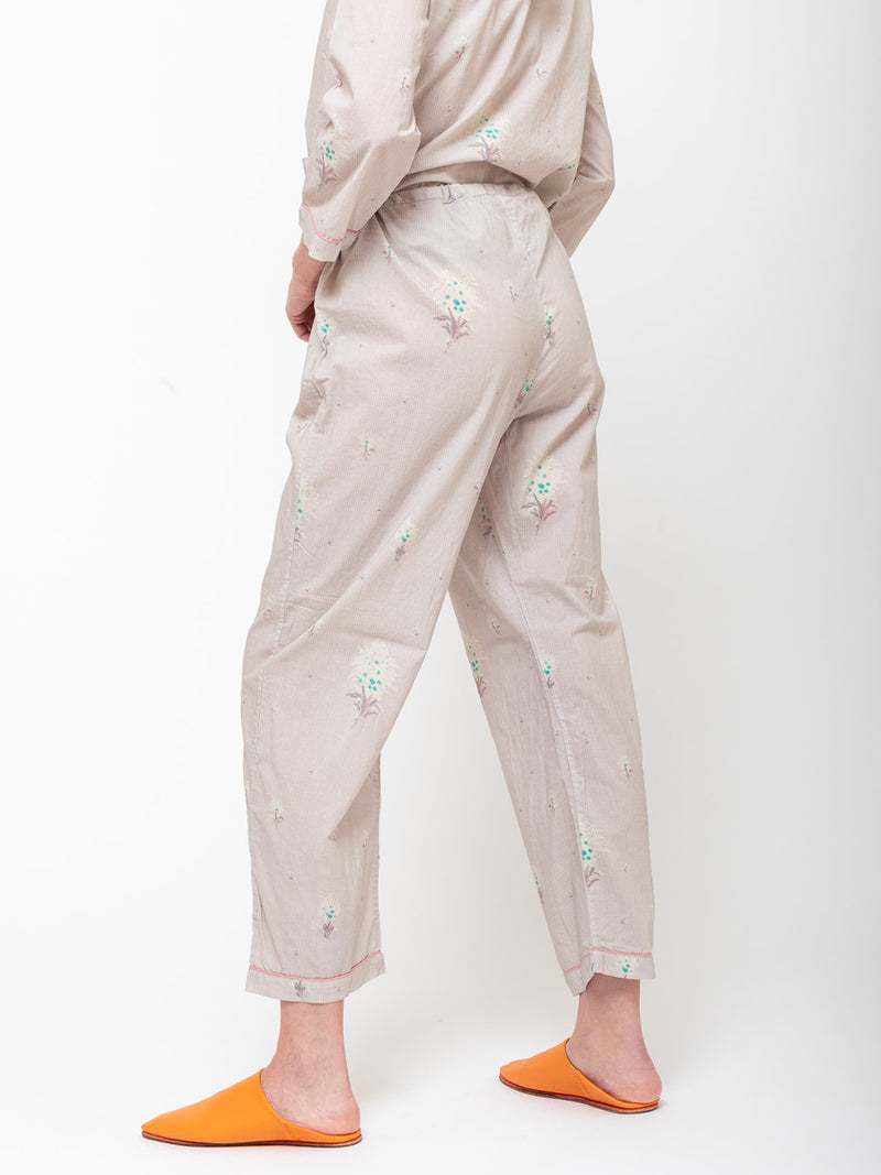 Domi Sleepwear - Organic Cotton Long Sleeve Pajamas - Alida Print - Verdalina