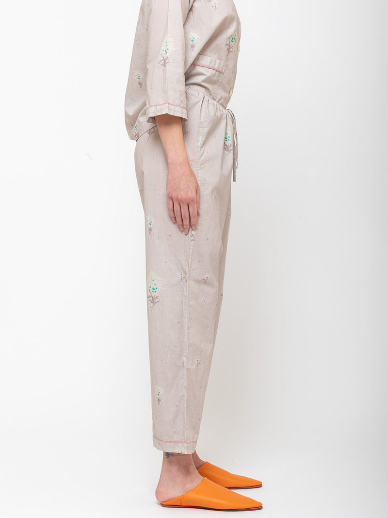 Domi Sleepwear - Organic Cotton Long Sleeve Pajamas - Alida Print - Verdalina