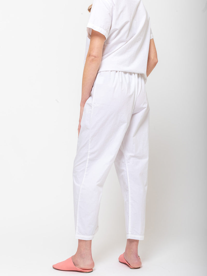 Domi Sleepwear - Organic Cotton Short Sleeve Pajamas - White - Verdalina