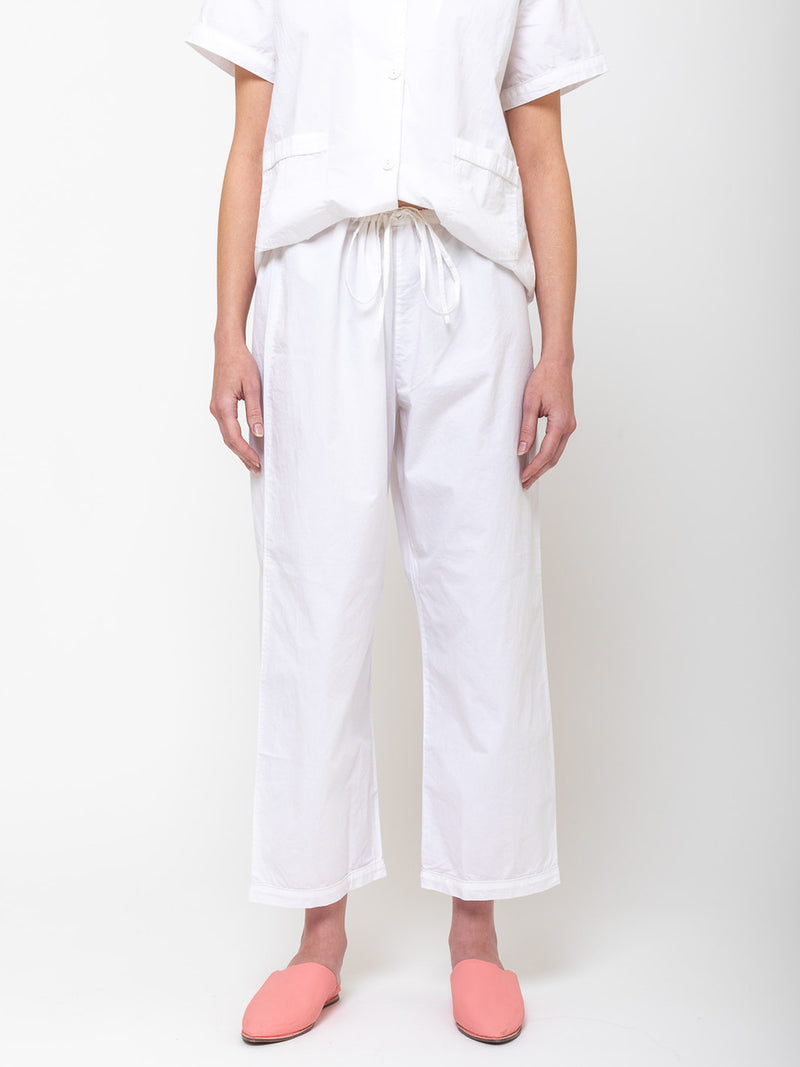 Domi Sleepwear - Organic Cotton Short Sleeve Pajamas - White - Verdalina