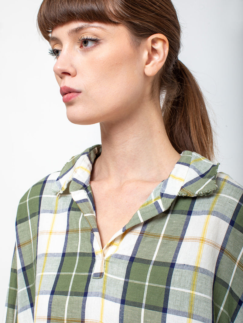 Christine Dress - Green Check