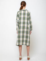 Gallego Desportes - Christine Dress - Green Check - Verdalina