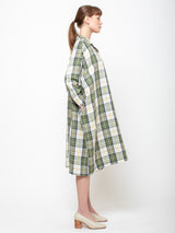 Gallego Desportes - Christine Dress - Green Check - Verdalina