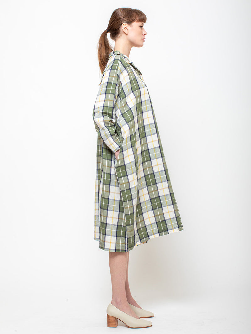 Christine Dress - Green Check