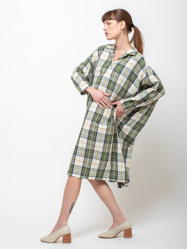 Christine Dress - Green Check