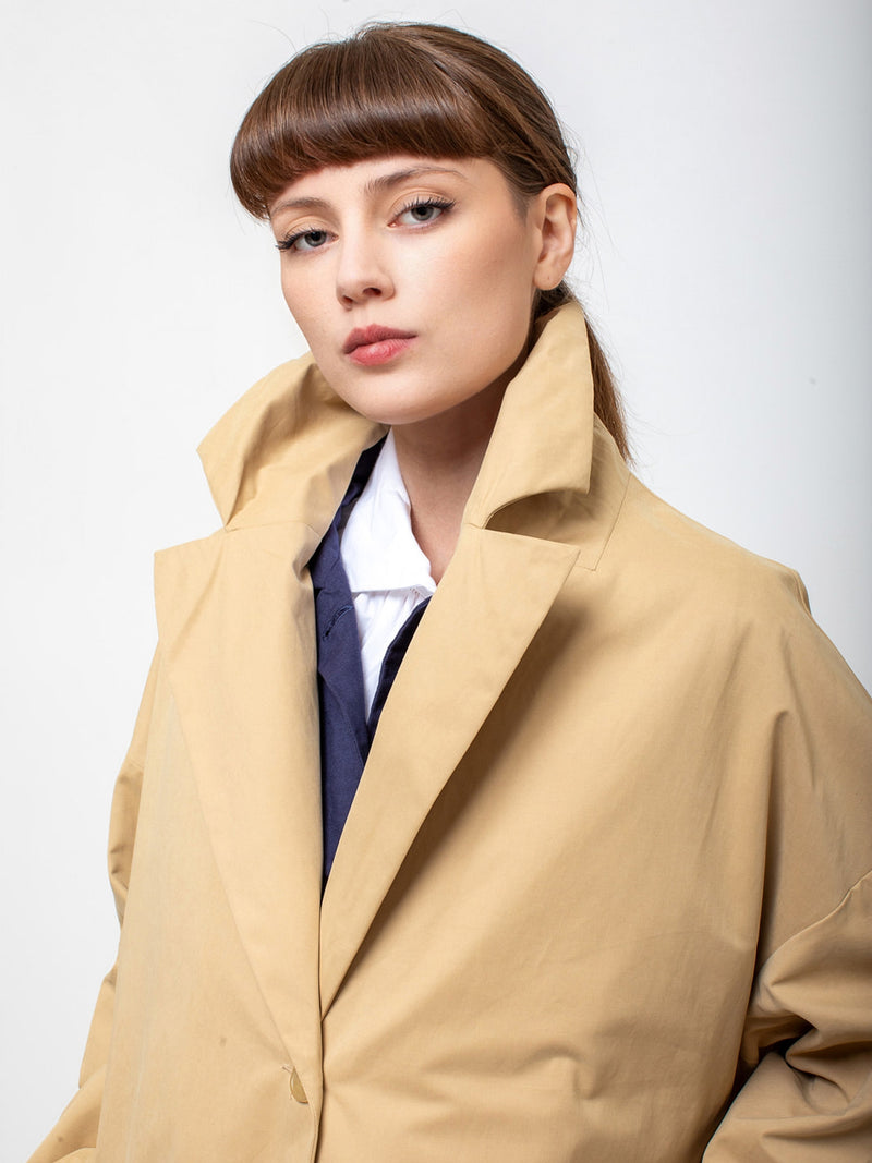 Dragon Cotton Coat - Beige