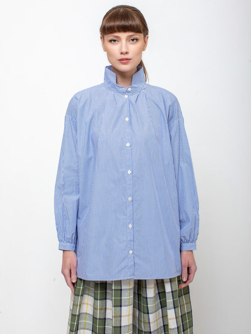 Marie Shirt - Blue Stripe