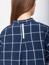 Hannoh Wessel - Savannah Crisp Check Shirt - Navy - Verdalina