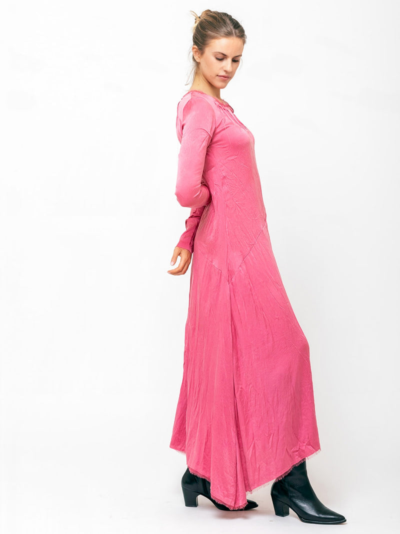 Hazel Brown - Unbias Dress - Pink - Verdalina