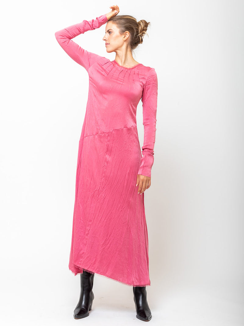 Hazel Brown - Unbias Dress - Pink - Verdalina