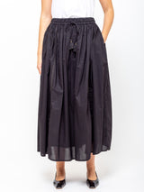 Ichi Antiquites - Indian Cotton Skirt - Black - Verdalina