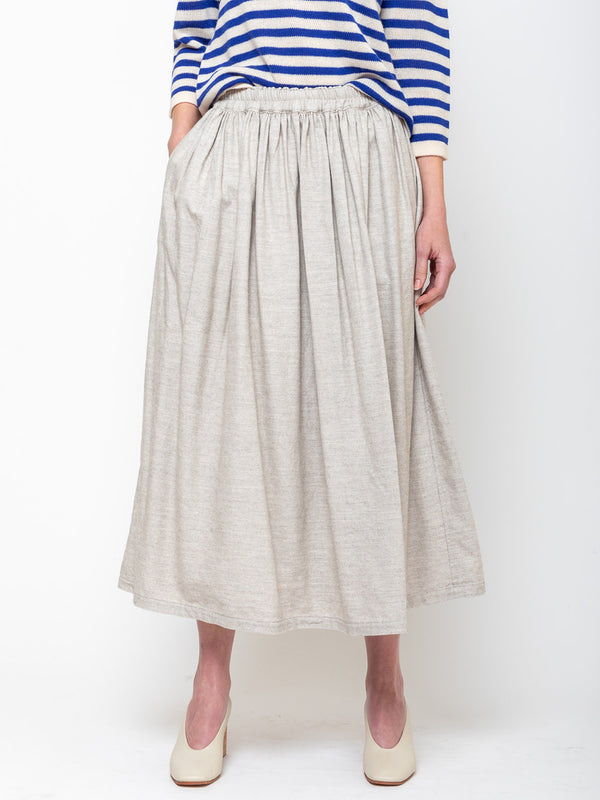 Ichi Antiquites - Yak Wool Skirt - Natural - Verdalina