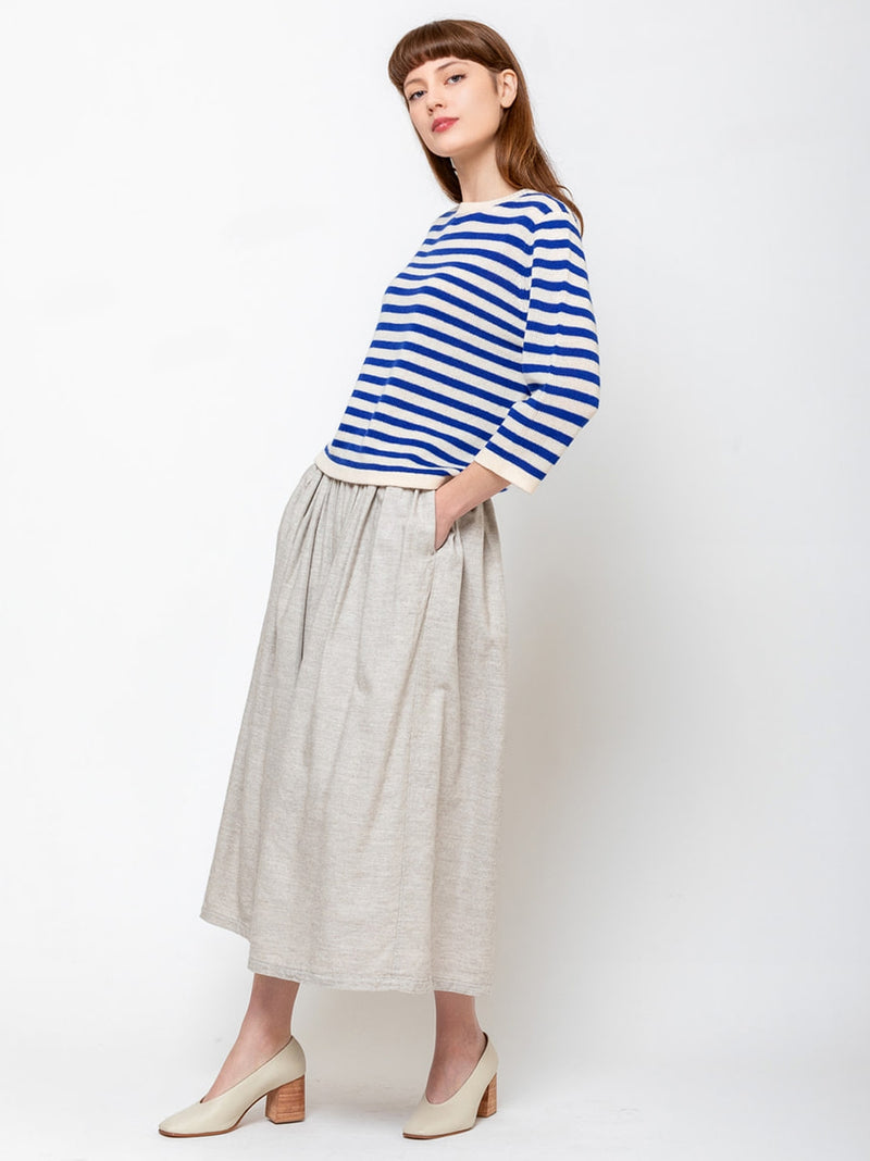 Ichi Antiquites - Yak Wool Skirt - Natural - Verdalina