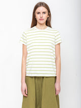 Maglia Rico Stripe Jersey Tee - Pisello