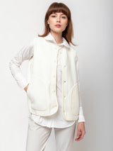 Labo.Art - Wool Felted Vest - Winter White - Verdalina