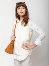 Labo.Art - Wool Felted Vest - Winter White - Verdalina