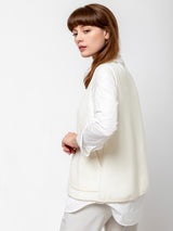 Labo.Art - Wool Felted Vest - Winter White - Verdalina