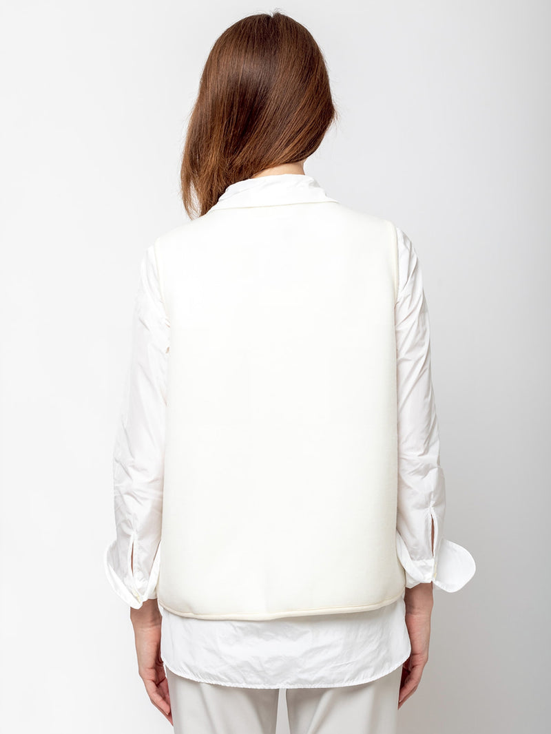 Labo.Art - Wool Felted Vest - Winter White - Verdalina