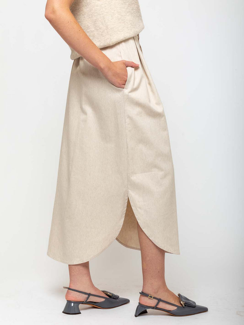 Lauren Manoogian - Placket Skirt - Natural - Verdalina