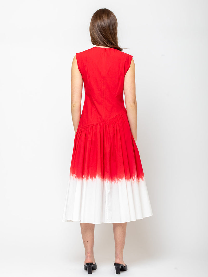 Mii Collections - Dip Dyed Sleeveless Dress - Rouge - Verdalina