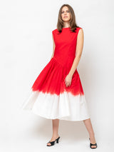 Mii Collections - Dip Dyed Sleeveless Dress - Rouge - Verdalina