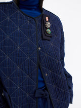 Odeeh - Quilted Denim Jacket - Indigo - Verdalina