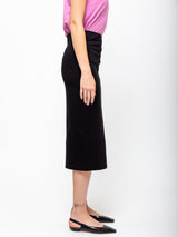 Odeeh - Knit Ponti Skirt - Black - Verdalina