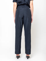 Odeeh - Ultra Light Taffeta Pants - Navy - Verdalina