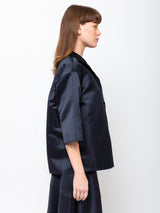 Odeeh - Satin Shirt - Midnight - Verdalina