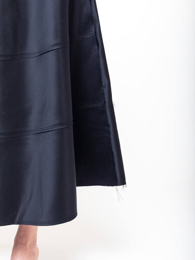 Odeeh - Satin Skirt - Midnight - Verdalina