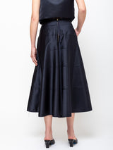 Odeeh - Satin Skirt - Midnight - Verdalina