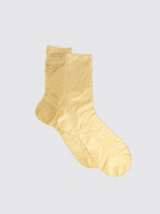 Maria La Rosa - Laminated Ribbed Socks - Verdalina