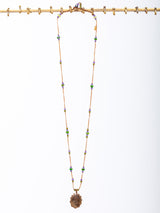 Sharing - Tibetan Necklace - Corundum Dark - Verdalina