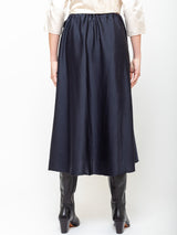 Sula - Bias Cut Skirt - Dark Navy - Verdalina