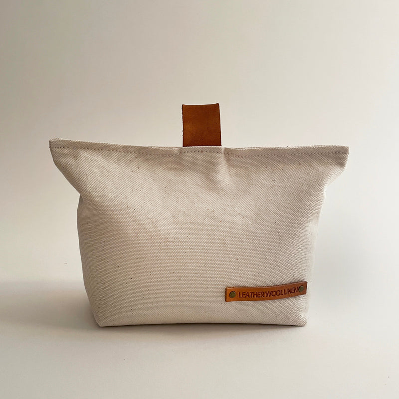 LeatherWoolLinen - Doorstop - Canvas & Leather - Verdalina