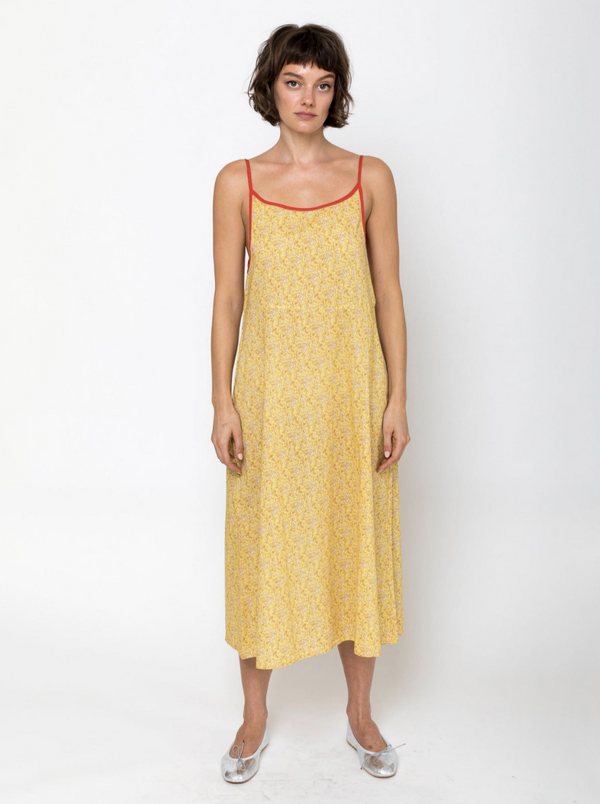 Domi Sleepwear - Organic Cotton Midi Slip - Maidstone - Verdalina