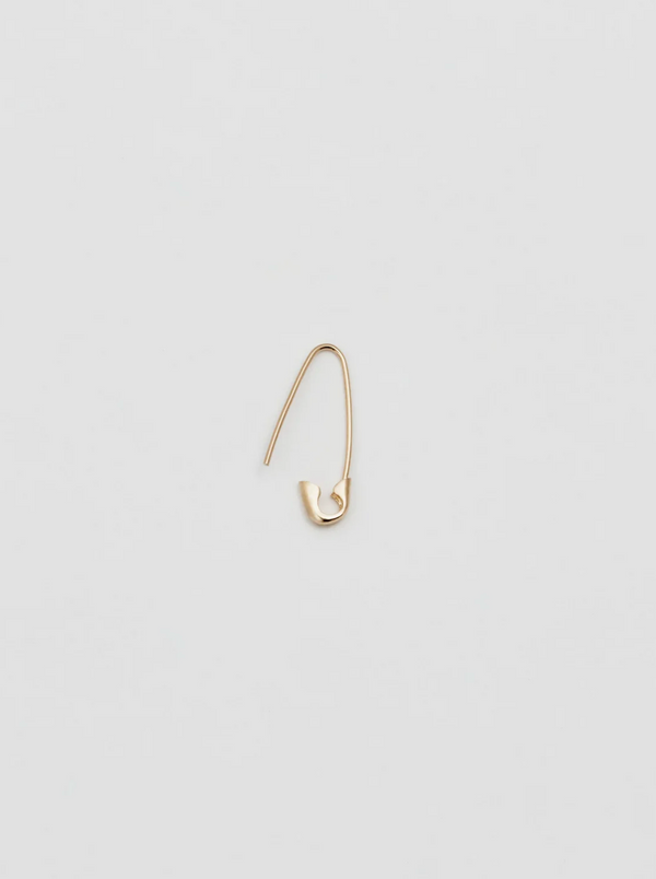 Loren Stewart - Mini Safety Pin Earring 14K Yellow Gold - Verdalina