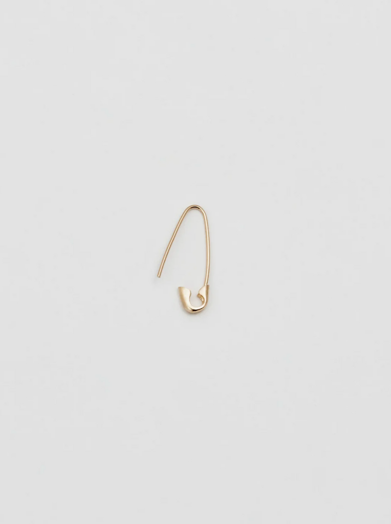 Loren Stewart - Mini Safety Pin Earring 14K Yellow Gold - Verdalina