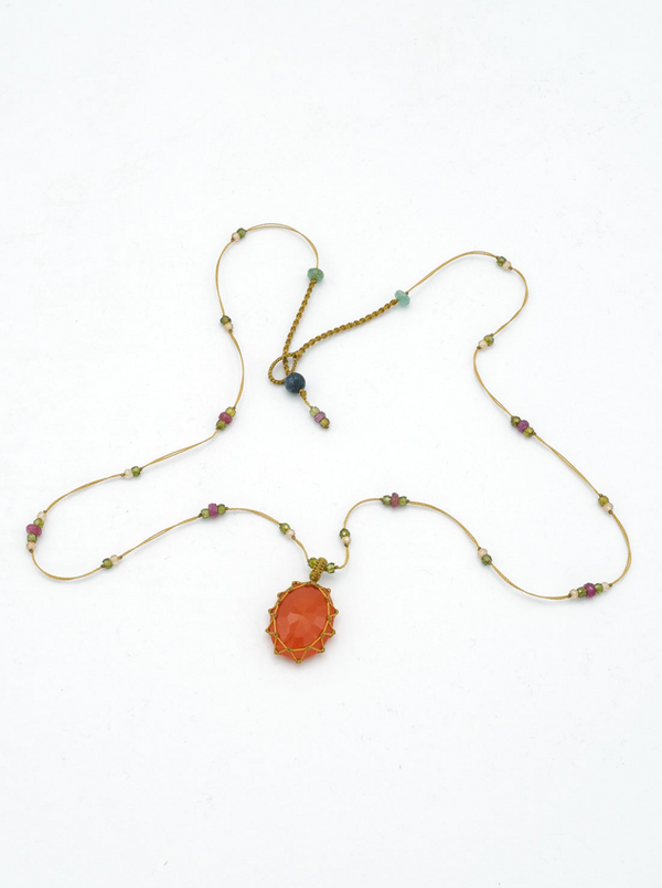 Sharing - Tibetan Necklace - Carnelian - Verdalina